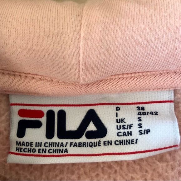 ✨HP✨Fila Pink Sherpa Pullover Women’s Hoodie Small - Picture 6 of 12